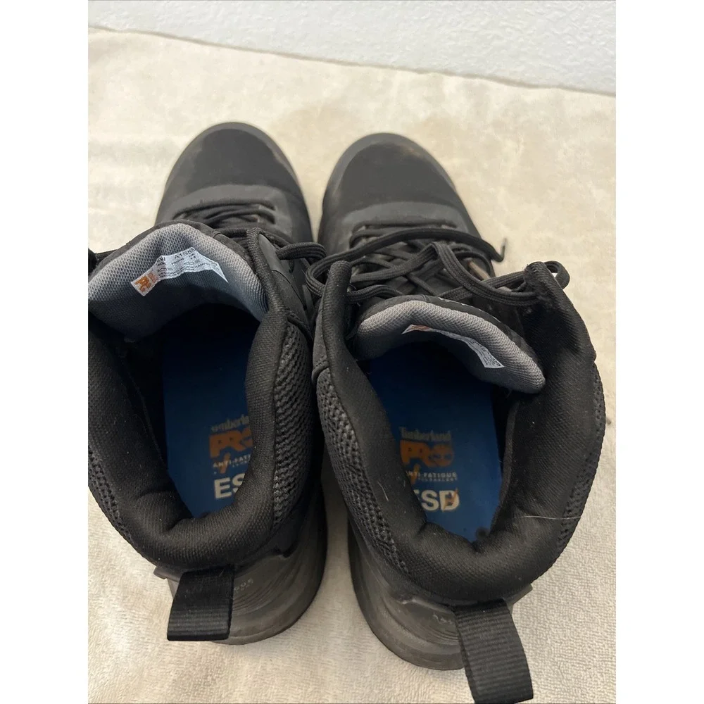 Timberland PRO COMPOSITE TOE Size 15W Wide Athletic SHOE Mid‎ Black A1S5M Men's